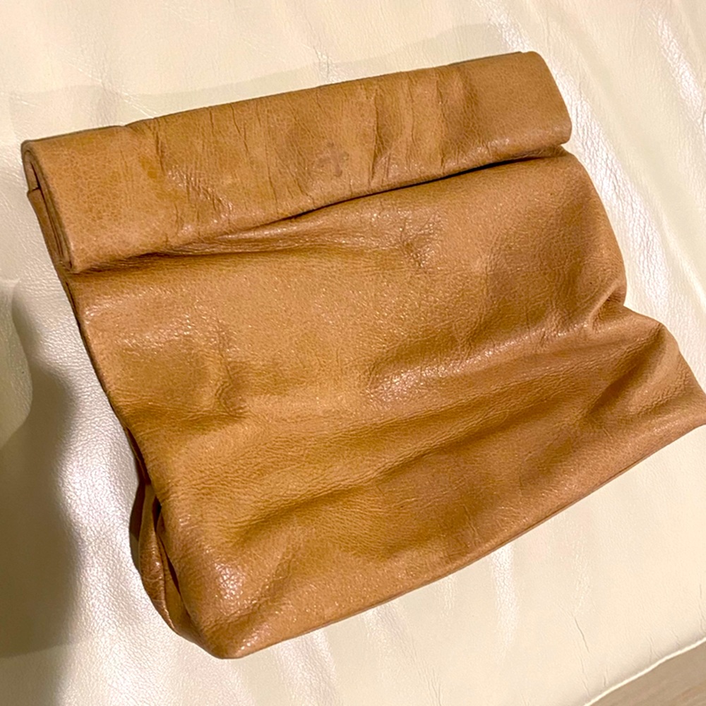 Marie Turnor Leather Pouch or Cluch Handbag